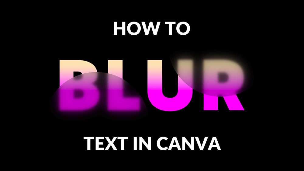 The visual impact of blurred typography