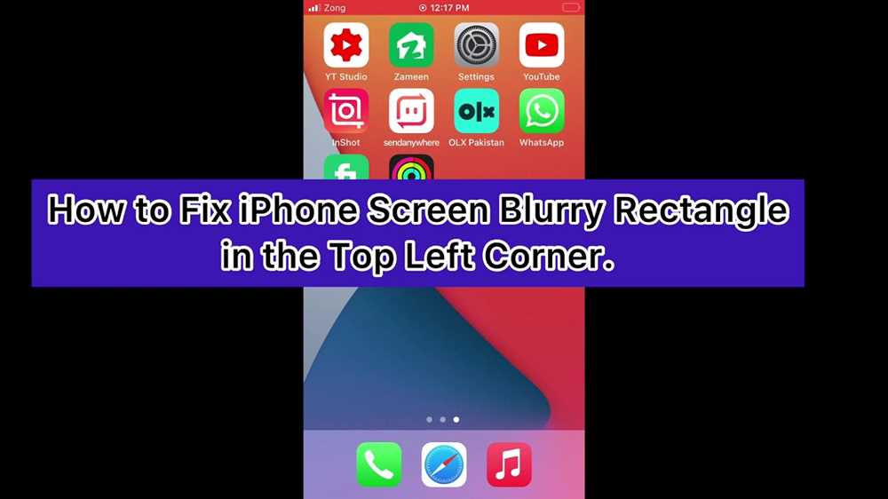Fixing a Blurry iPhone Screen