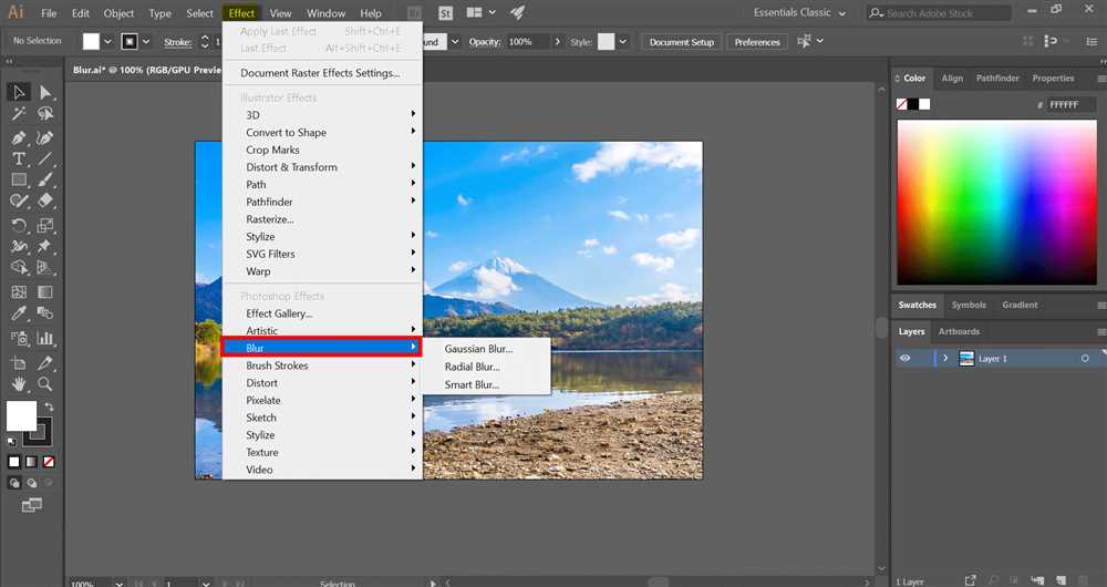 Step-by-step guide to using the Blurring Tool