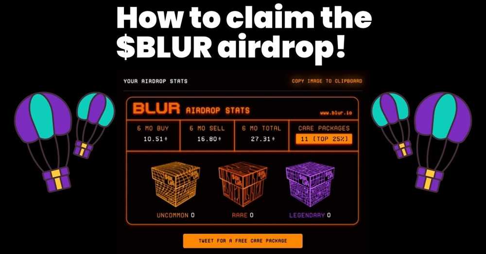 Integration of blockchain in the Blur airdrop