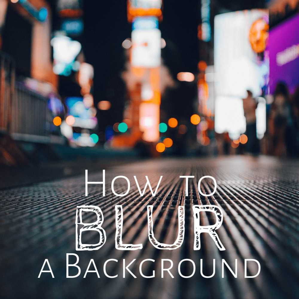 Types of Blurring in Photography