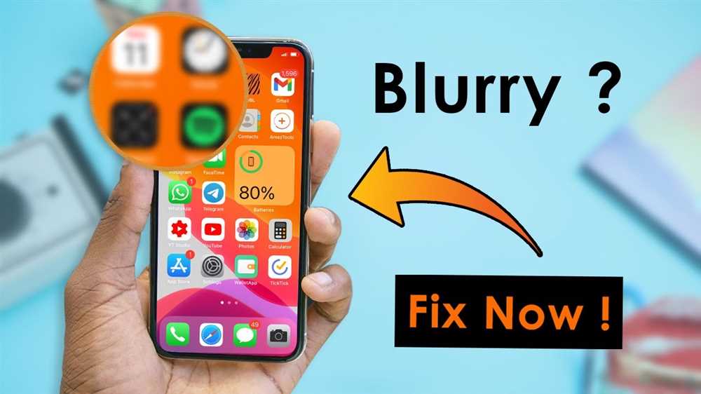 How to fix the blurry time on iPhone